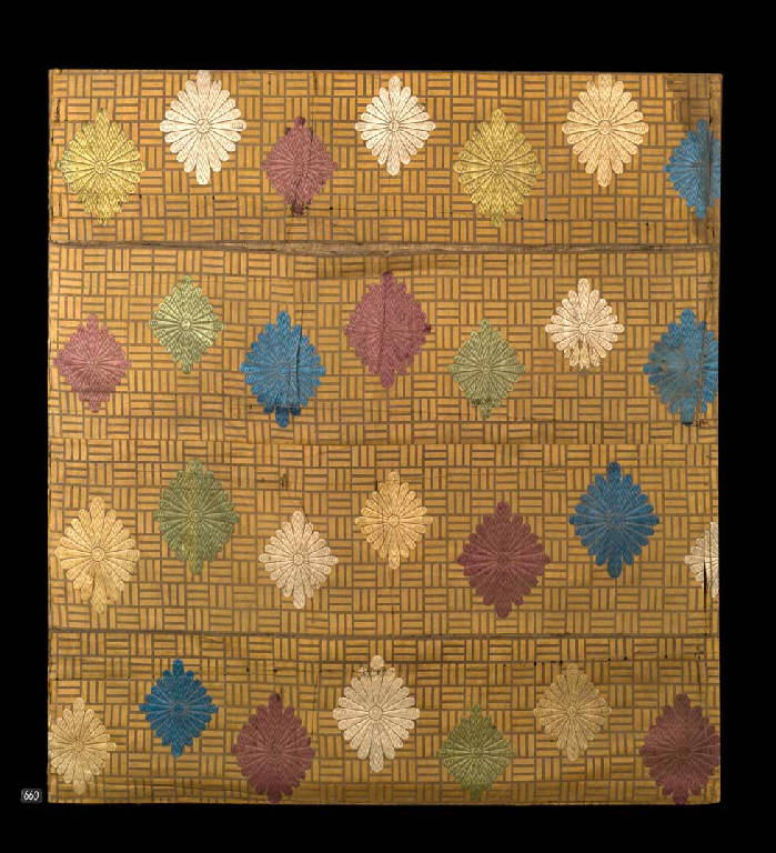 Crisantemi (tessuto) - manifattura giapponese (sec. XIX)