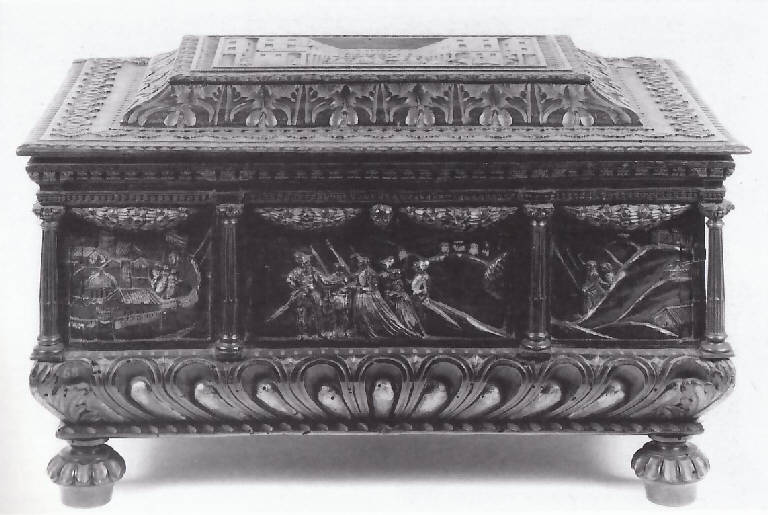 Storie di Giuditta (cassetta) - bottega lombarda (fine/ inizio, terzo quarto secc. XVI/ XVII, sec. XIX)