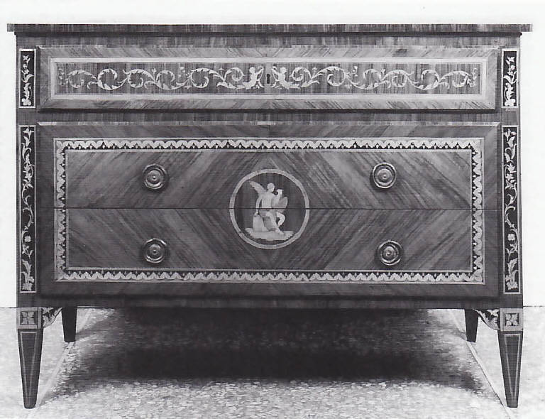 Ganimede rapito dall'aquila (cassettone) di Maggiolini, Giuseppe (cerchia) (fine/ inizio, prima metà secc. XVIII/ XIX, sec. XX)