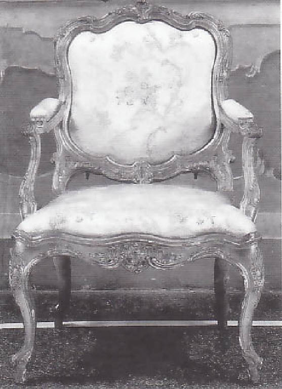 poltrona - bottega lombarda (metà sec. XVIII)