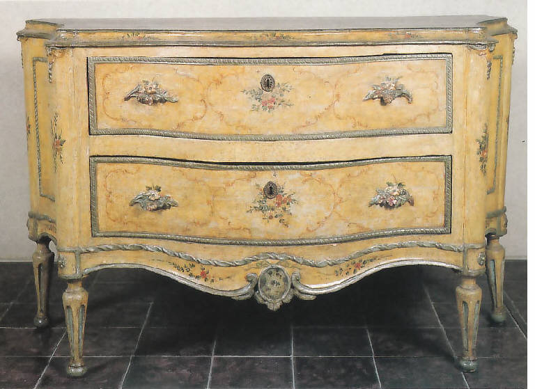 Mazzo di fiori (cassettone) - bottega veneziana (ultimo quarto sec. XVIII)