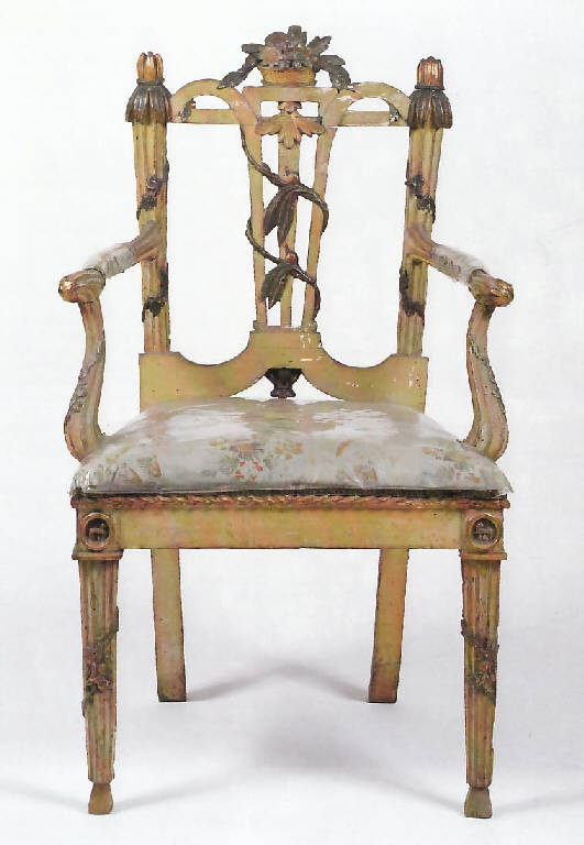 poltrona - bottega veneziana (terzo quarto sec. XVIII)