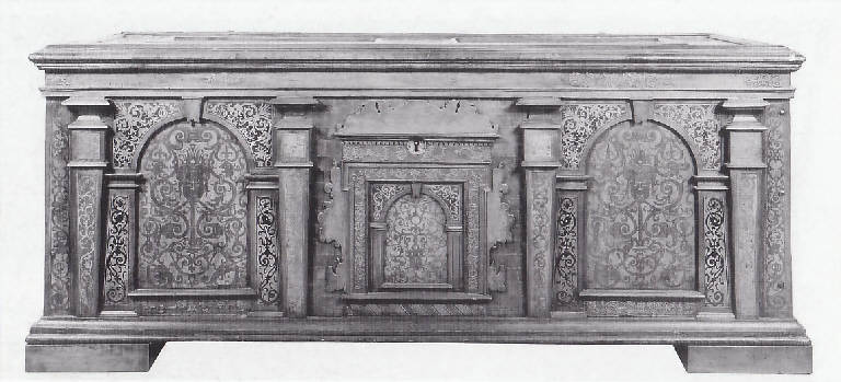 Intrecci di volute e arabesci (cassone) - bottega Germania meridionale (?) (primo quarto sec. XVII)