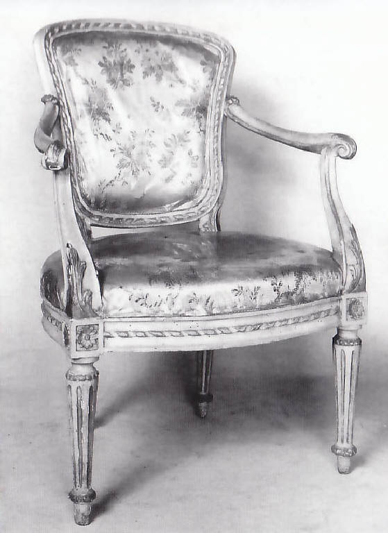 poltrona - bottega lombarda (fine sec. XVIII)