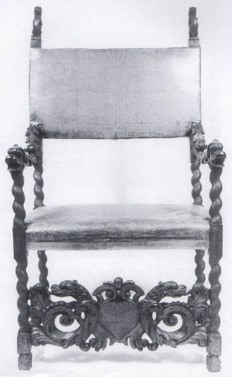 seggiolone - bottega Italia Settentrionale (ultimo quarto sec. XVII)