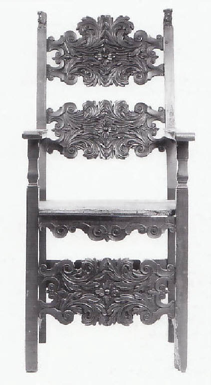 seggiolone - bottega lombarda (inizio sec. XVIII)