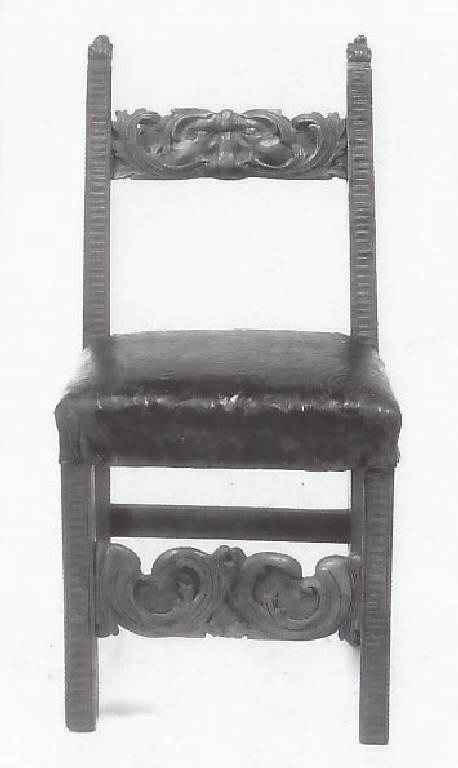 sedia - bottega bergamasca (primo quarto sec. XVII)