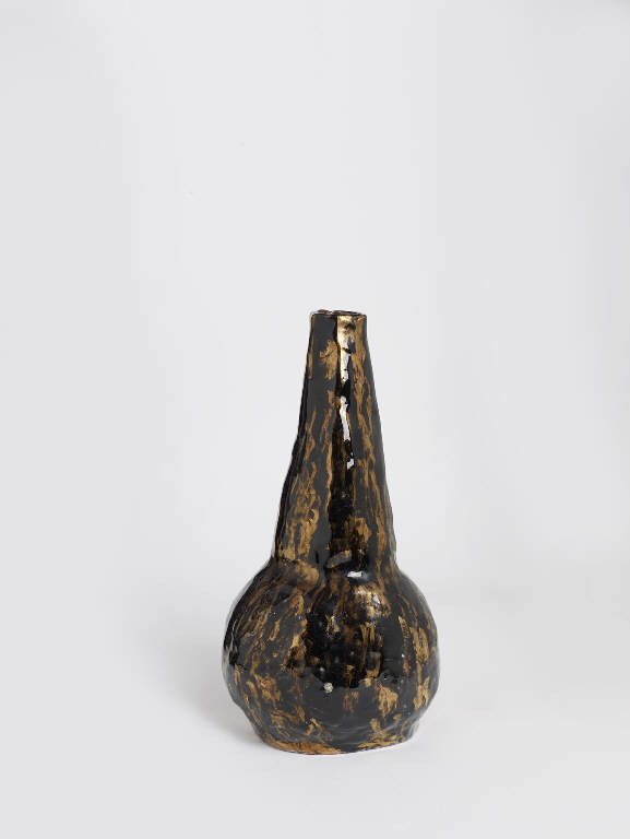 Bottiglia, Bottiglia in ceramica (bottiglia, opera isolata) di Borio, Fernanda (metà sec. XX)