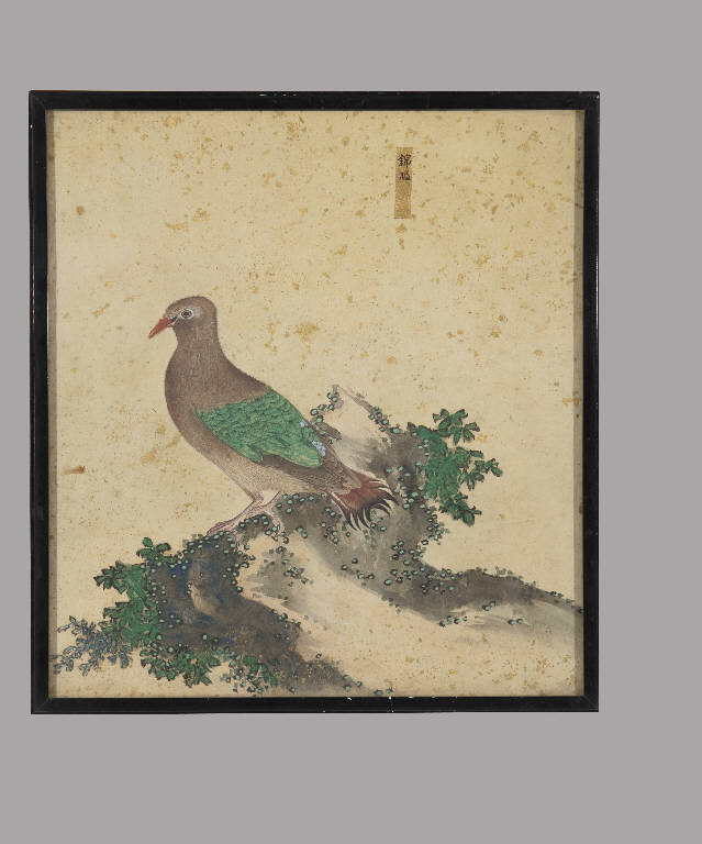 Uccello (dipinto) - manifattura giapponese (sec. XIX)