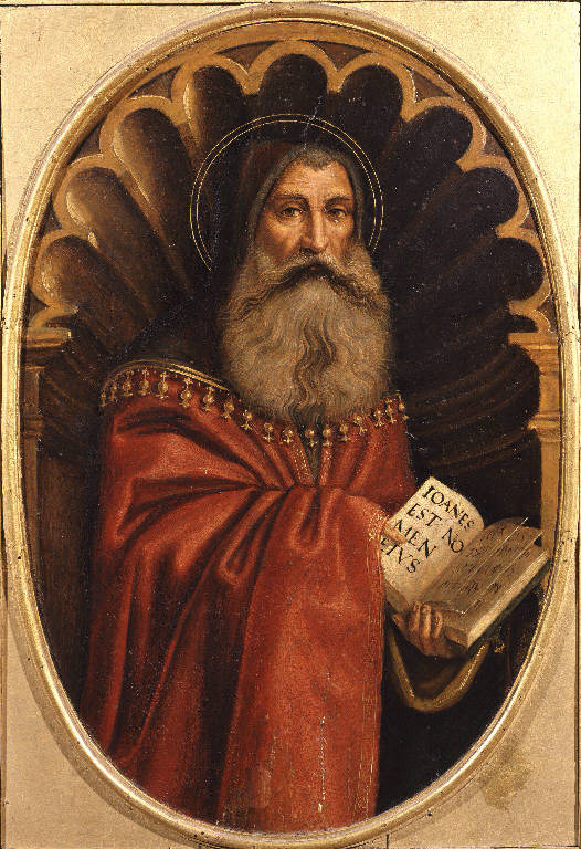 Figure di santi (polittico dipinto, insieme) di Boselli Antonio (inizio sec. XVI)