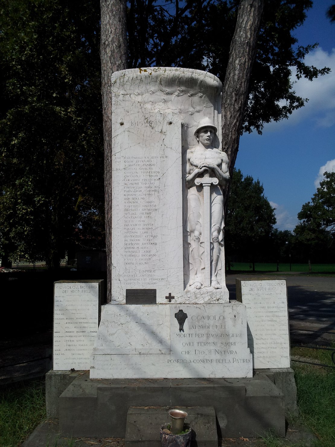 figura di soldato: fante (monumento ai caduti - a stele) - ambito reggiano (sec. XX)