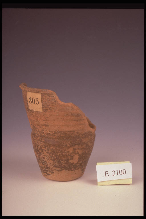 bicchiere a risega mediana, DE MARINIS / tipo D1 - cultura di Golasecca (sec. V a.C)