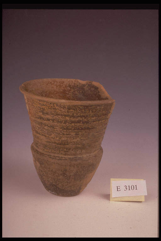 bicchiere a risega mediana, DE MARINIS / tipo C1 - cultura di Golasecca (sec. V a.C)