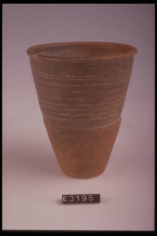 bicchiere a risega mediana, DE MARINIS / tipo D1 - cultura di Golasecca (sec. V a.C)
