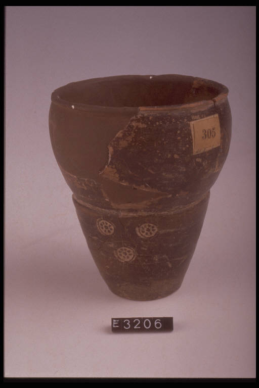 bicchiere a calice, DE MARINIS / tipo E - cultura di Golasecca (fine/ inizio secc. V/ IV a.C)