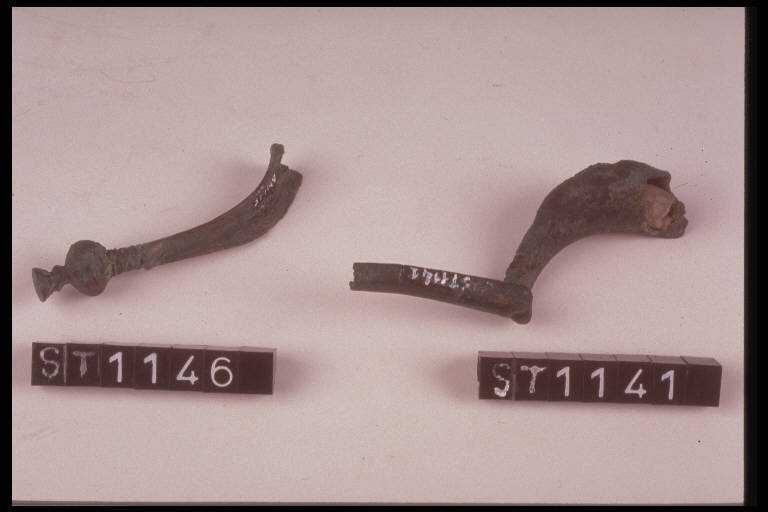 fibula a sanguisuga - cultura di Golasecca (terzo quarto sec. VI a.C)