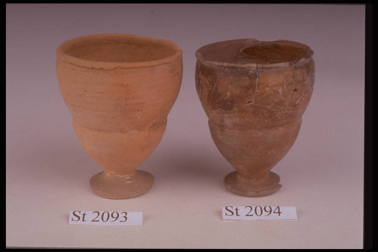bicchiere a calice, DE MARINIS / tipo A1 - cultura di Golasecca (sec. V a.C)