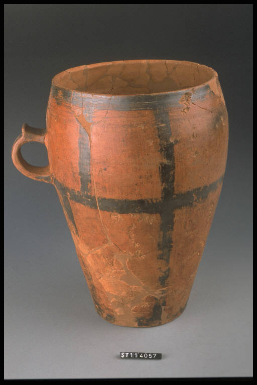 boccale ovoide - cultura di Golasecca (fine/ inizio secc. VI/ V a.C)