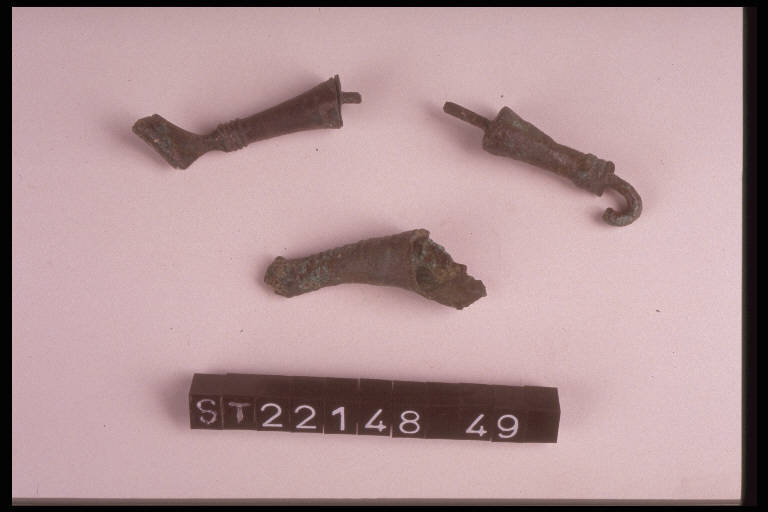 fibula ad arco composito, DE MARINIS / tipo Sesto Calende - cultura di Golasecca (fine/ inizio secc. VI/ V a.C)