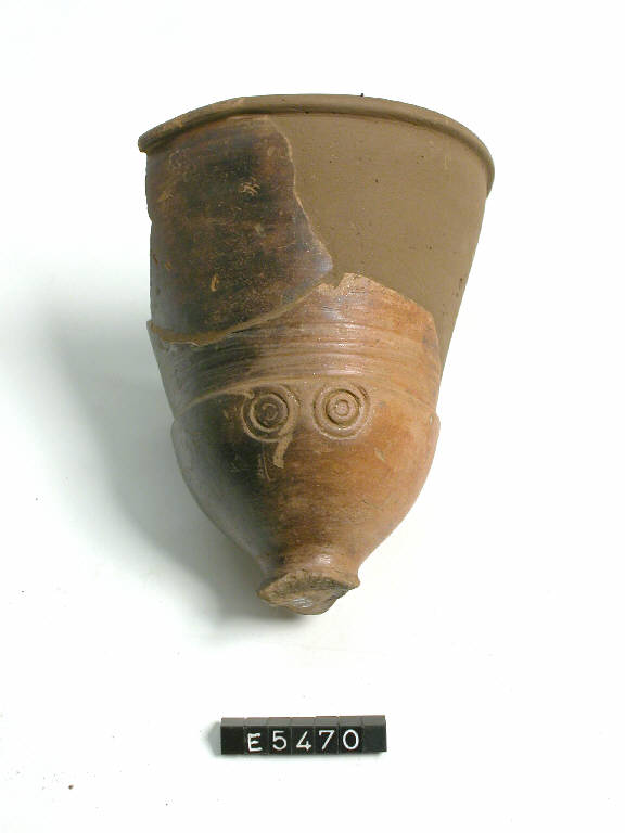bicchiere a calice - cultura di Golasecca (sec. V a.C)