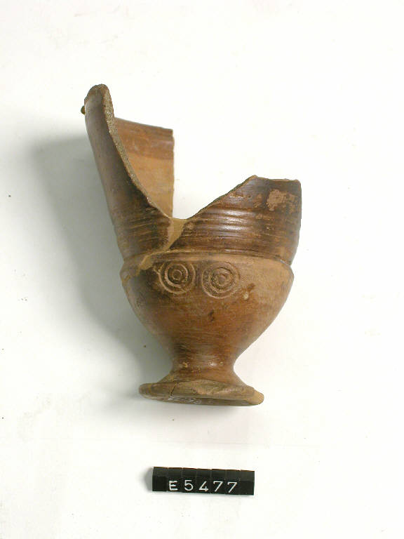 bicchiere a calice - cultura di Golasecca (sec. V a.C)