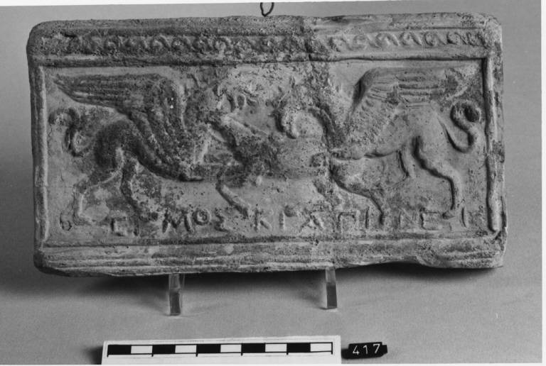 Cavallo con grifi (rilievo architettonico) - ambito magno-greco (?) (sec. IV a.C)