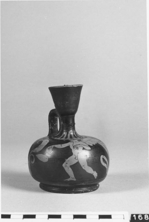 lekythos aryballica - ambito protoitaliota (fine/ inizio secc. V/IV a.C)