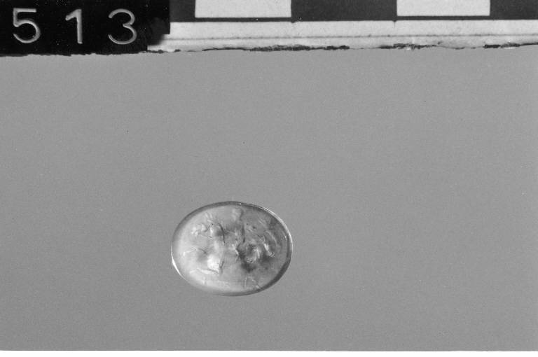 Giovane alato su ippocampo (gemma, DIEHL 8) - età romana (inizio secc. I/II d.C)