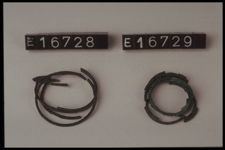 anello a spirale - cultura di Golasecca (secc. VIII/ V a.C)