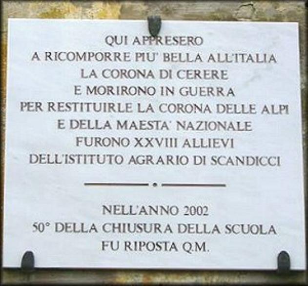 lapide commemorativa - ambito toscano (sec. XXI)