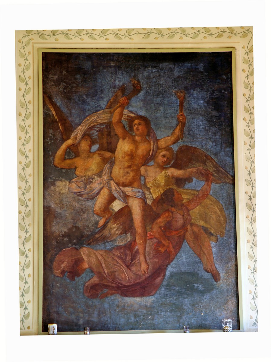 Lucifero conduce le Ore, scena mitologica (dipinto) di Francesco Podesti (metà sec. XIX)