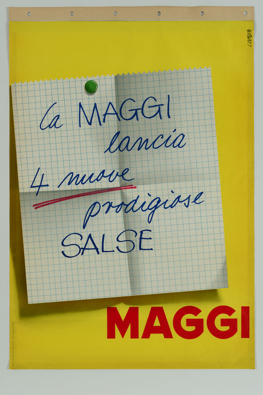 foglio di quaderno con appunto (manifesto) di Looser Hans (sec. XX)