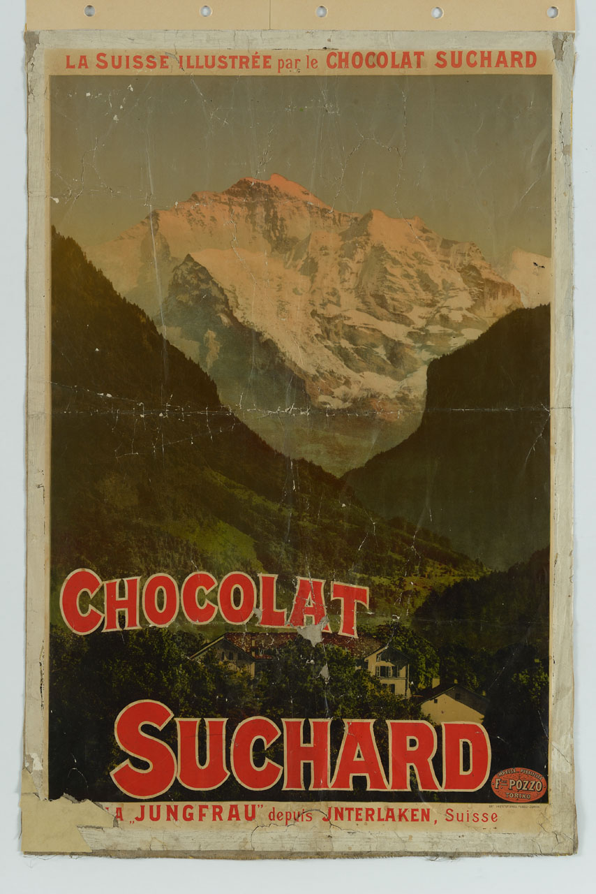 veduta dello Jungfrau da Interlaken (manifesto) - ambito svizzero (sec. XX)