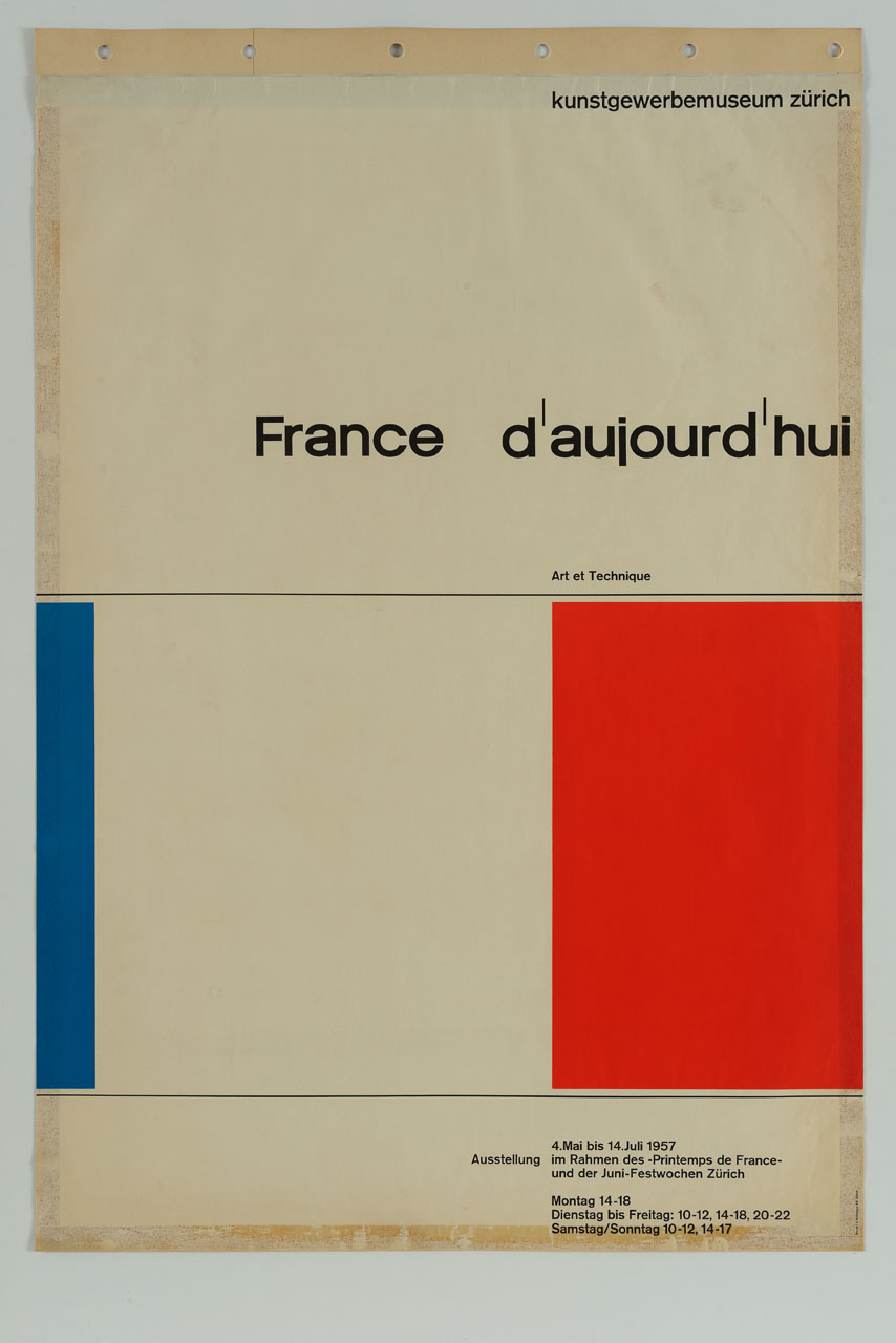 composizione con tricolore francese (manifesto) - ambito svizzero (sec. XX)