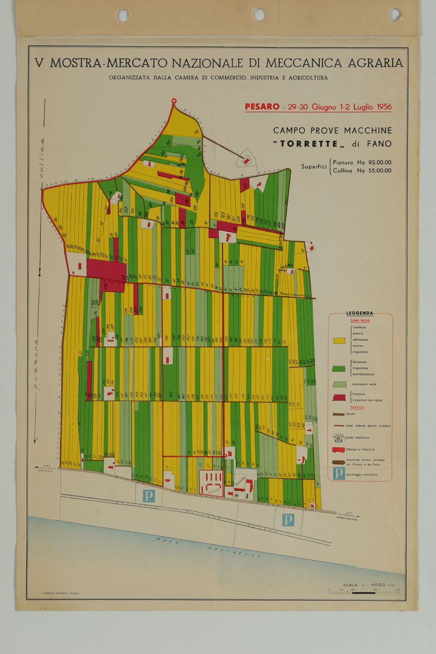 rilievo di terreni agricoli (manifesto) - ambito italiano (sec. XX)