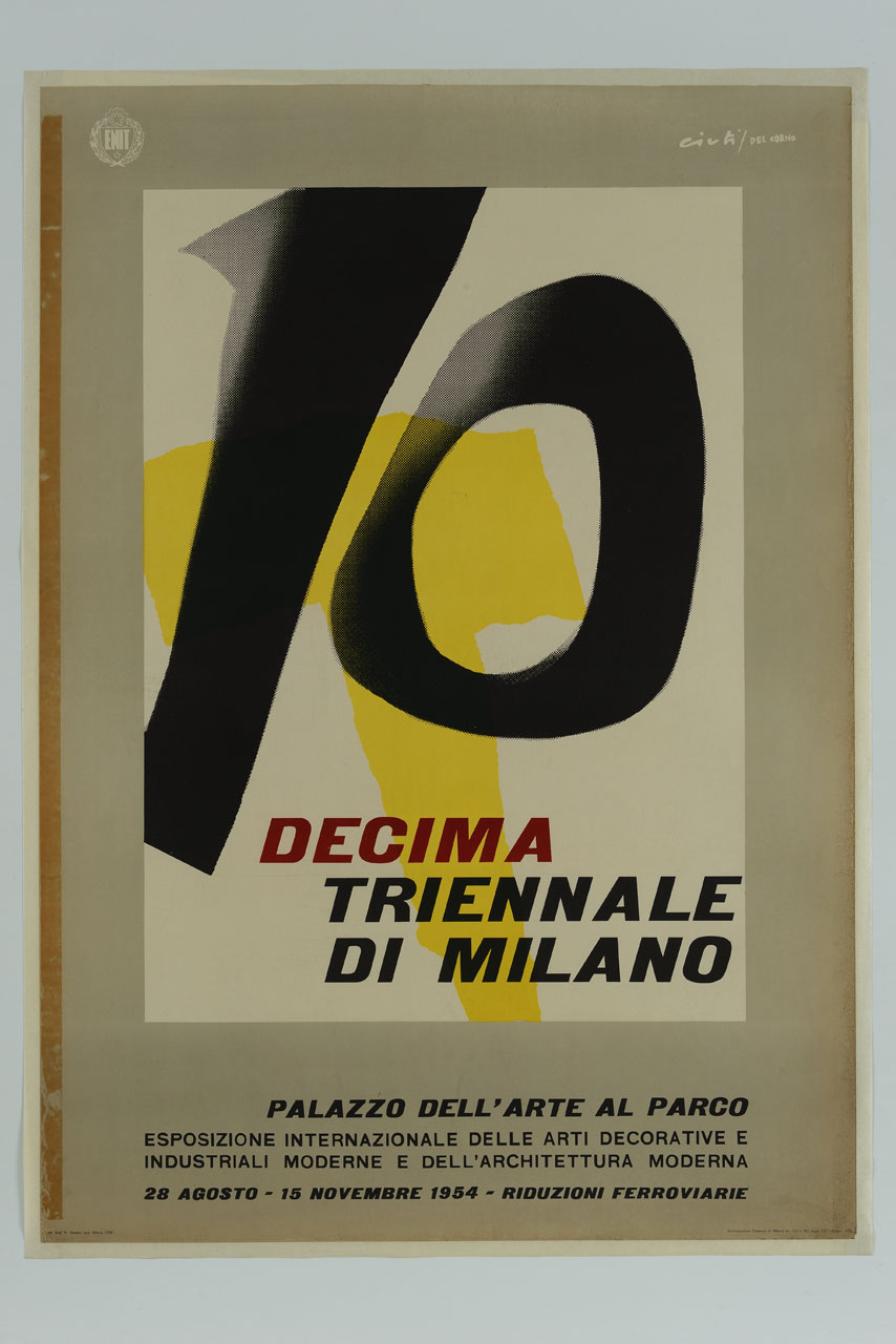 numero 10 (manifesto) di Ciuti Enrico, Del Corno (sec. XX)