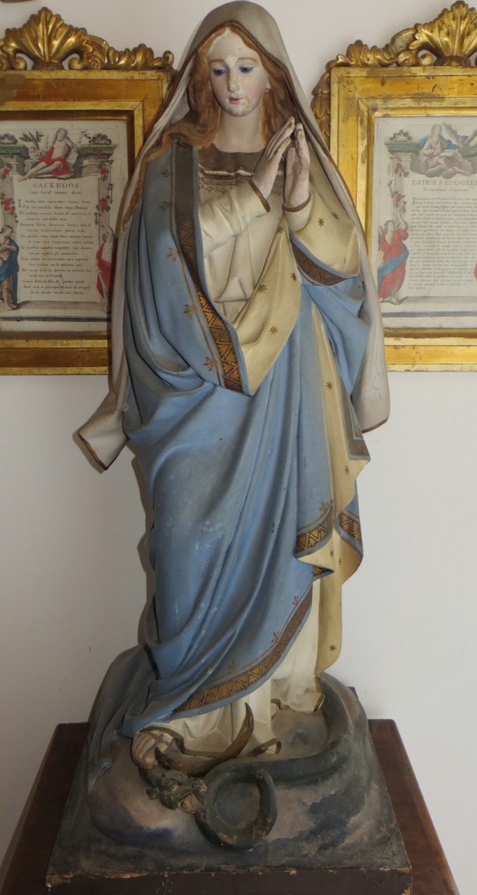 Madonna Immacolata (statua) - manifattura marchigiana (metà/ metà secc. XIX/ XX)