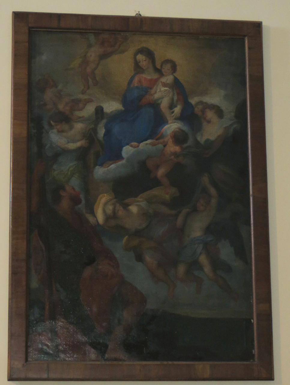 trasporto della Santa Casa a Loreto (dipinto) di De Pietri Pietro Antonio (sec. XVIII)