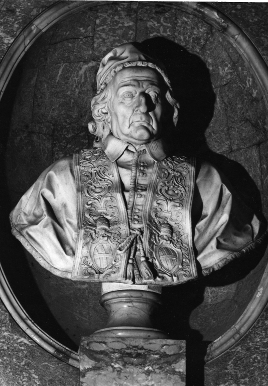 papa Clemente XII (busto) di Della Valle Filippo (sec. XVIII)