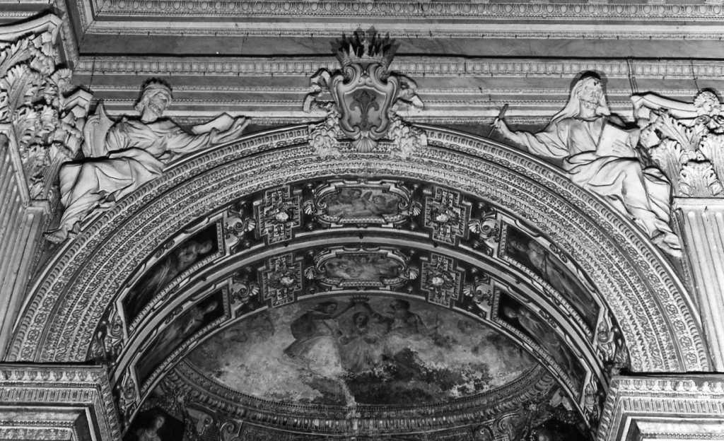 decorazione plastico-pittorica, complesso decorativo di Maderno Carlo, Castello Matteo, Pietro da Siena, Ciampelli Agostino - ambito romano (sec. XVII)