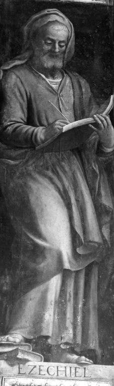 Ezechiele/ tempio (dipinto) di Ciampelli Agostino (sec. XVII)