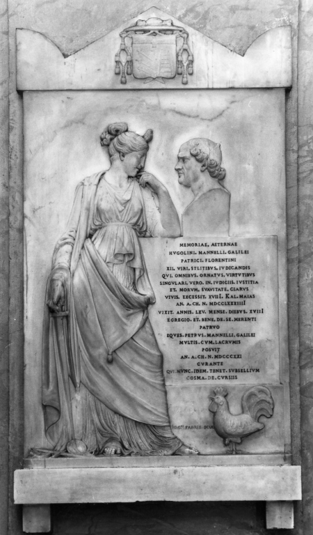 monumento funebre - a lastra di De Fabris Giuseppe (secondo quarto sec. XIX)