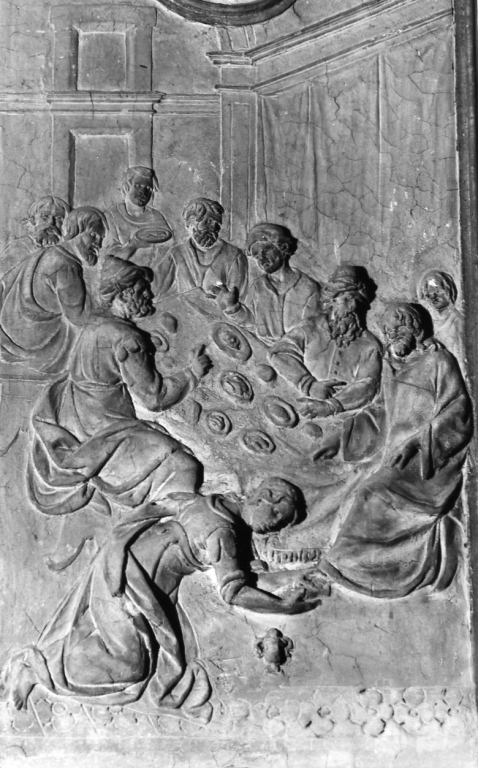 cena in casa di Simone il fariseo (rilievo) - ambito romano (secondo quarto sec. XVII)