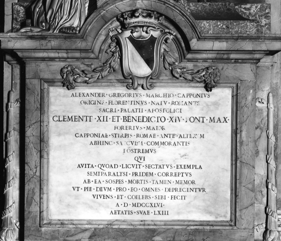lapide tombale di Slodtz René-Michel detto Michelangelo Slodtz (terzo quarto sec. XVIII)