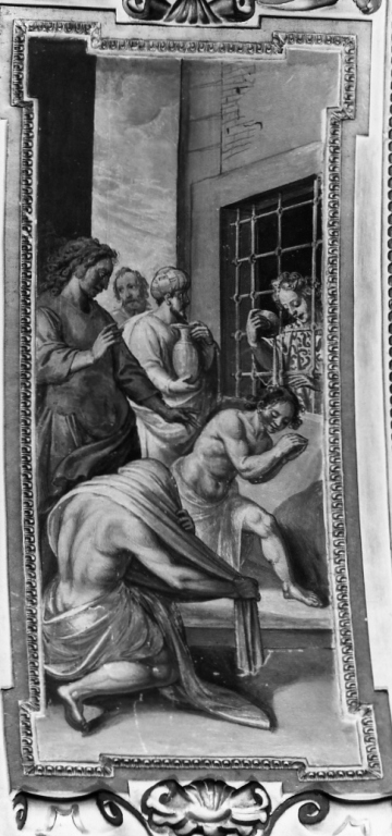 San Lorenzo in carcere battezza i pagani (dipinto) di Tempesta Antonio (inizio sec. XVII)