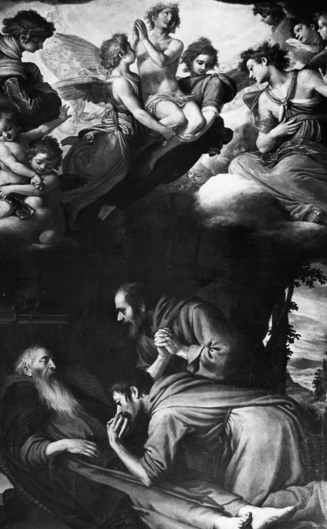 transito di Sant'Antonio Abate (pala d'altare) di Ciampelli Agostino (primo quarto sec. XVII)