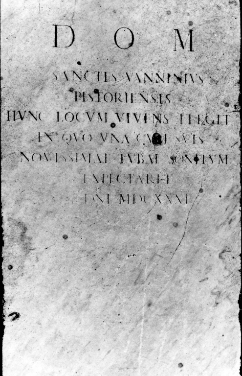 lapide tombale - ambito romano (prima metà sec. XVII)