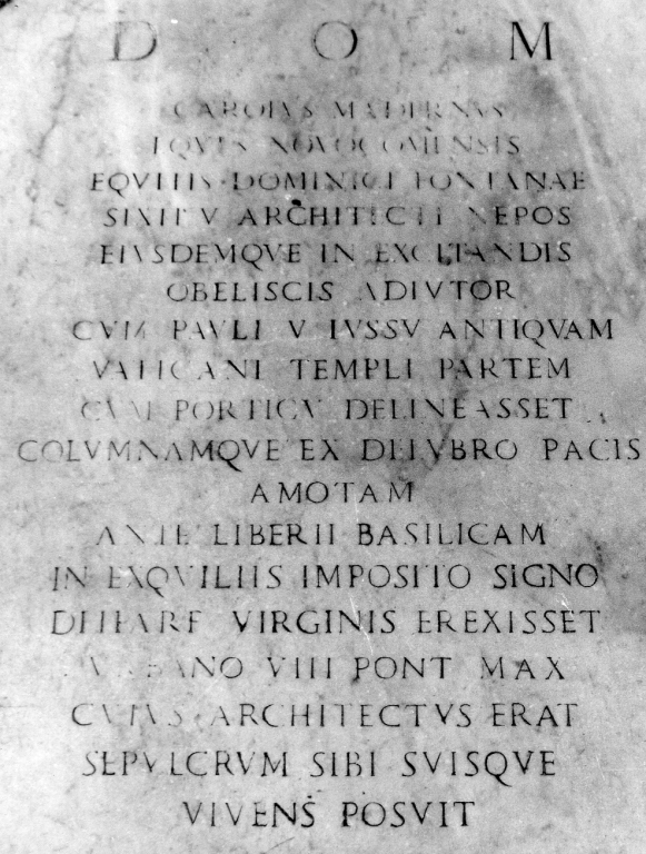 lapide tombale - ambito romano (secondo quarto sec. XVII)