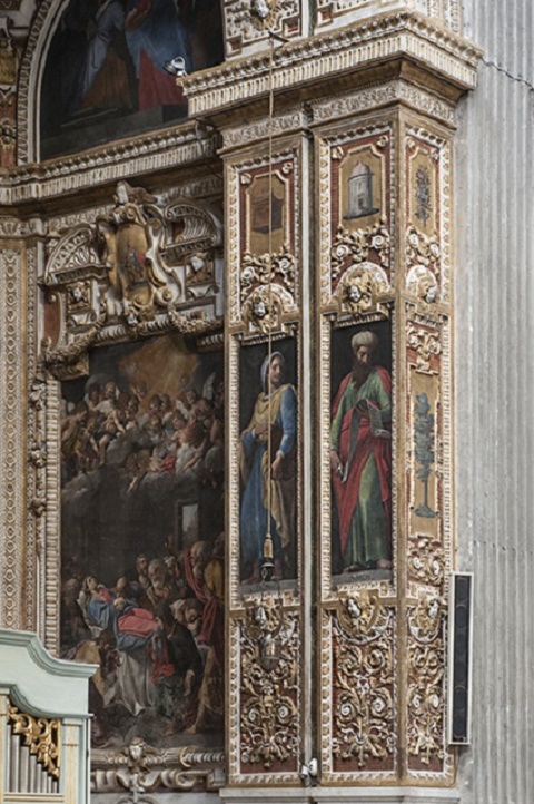 simboli mariani (dipinto) di Pietro da Siena - ambito romano (sec. XVII)