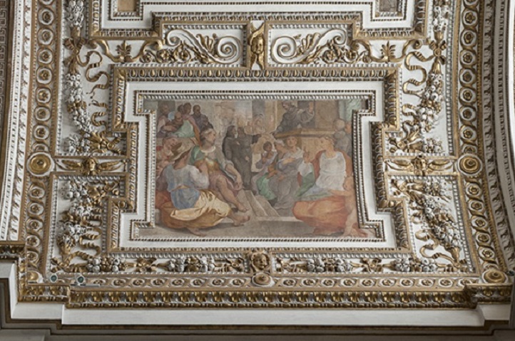predica di San Francesco d'Assisi (dipinto) di Circignani Niccolò detto Pomarancio - ambito romano (sec. XVI)